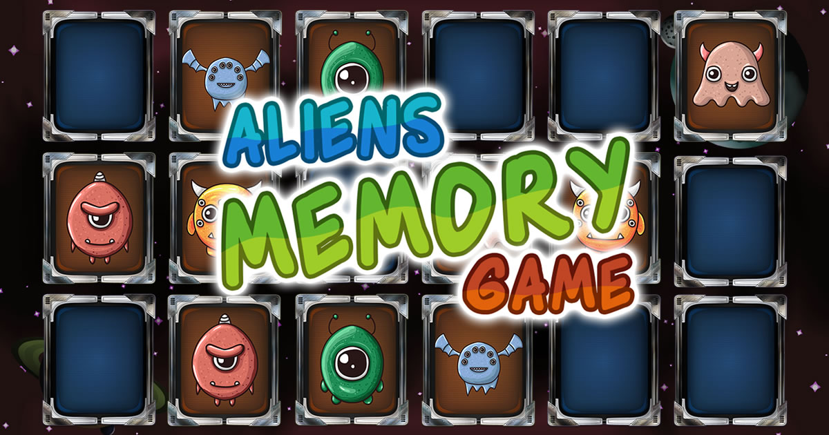 Image Aliens Memory Game