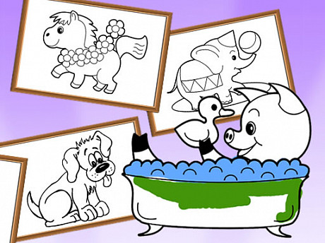 Cartoon Coloring for Kids - Animals