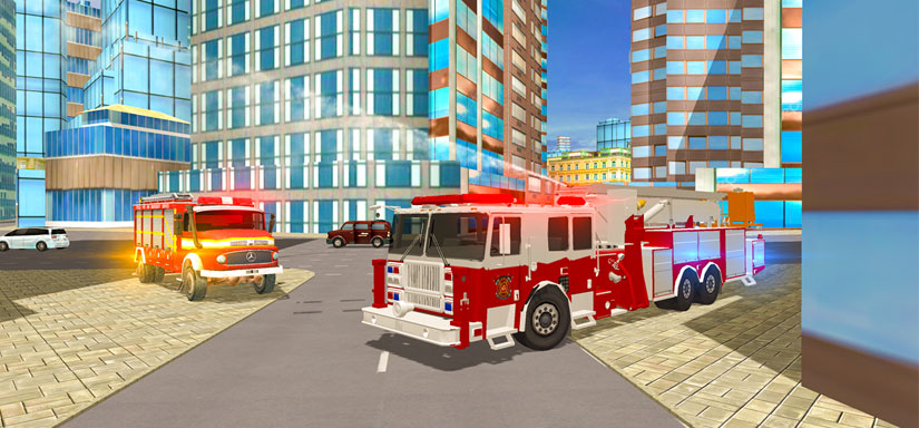 Fire City Truck Rescue Driving Simulator