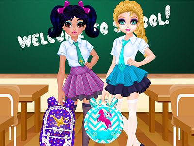 Jasmine and Elsa - School Bag Design Contest