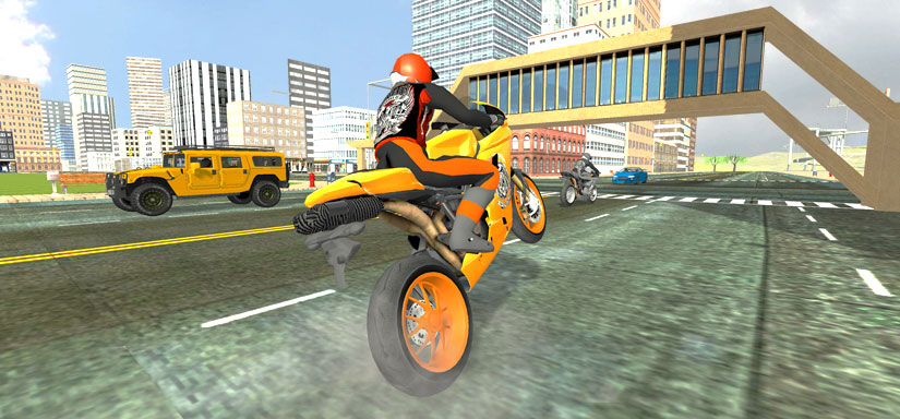 Corrida de moto real 3D 