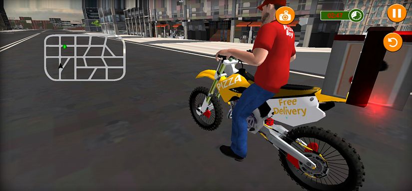 Motor Bike Pizza Delivery 2020