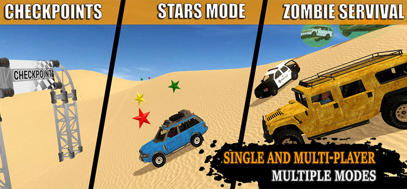 Multiplayer 4x4 offroad drive