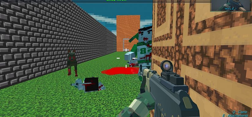 Shooting Blocky Combat Swat GunGame Survival